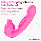 INTOYOU App Series Bimby Bitting & Tapping Vibrator with Remote & App Pink | shoptok.hr