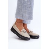 S. BARSKI Shiny Women's Leather Loafers on Platform S.Barski | Shoptok.si
