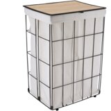 Tendance košara za rublje sklopiva s bambus poklopcem, bež | shoptok.hr