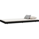  Okvir za krevet crni 100 x 200 cm od masivne borovine | shoptok.hr