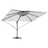 vidaXL kantilevrni senčnik Pesek Poliester, Aluminij Velik Zložljiv | Shoptok.si