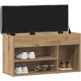  Klupa za cipele obrtnički hrast 82x32x45 5 cm izrađeno drvo | shoptok.hr