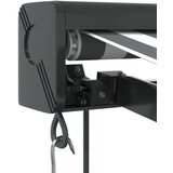 vidaXL Zložljiva tenda antracit in bela 3x2,5 m blago in aluminij | Shoptok.si