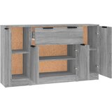  Komoda 3 kosi siva sonoma inženirski les, (20654389) | Shoptok.si