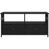TV ormar Crni hrast 90 x 33 x 45 cm Inženjerska drva i čelik | Eponuda.com