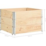  Povišene gredice 3 kom 100 x 100 cm od masivne borovine | shoptok.hr