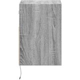 vidaXL Zidni TV ormarić s LED svjetlima siva boja hrasta 41x31x45 cm | shoptok.hr