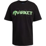Market Majica 'Gold Eye' svetlo zelena / črna / bela | Shoptok.si