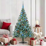 vidaXL Umestno božično drevo med 150 LED Zelena 150 cm PVC in Jeklo | Shoptok.si