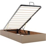 vidaXL Otomanski posteljni okvir z vzmetnico kapučino 80x200 cm, (21610759) | Shoptok.si