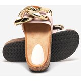 Resti Women's pink slippers with decoration at Fixci- Footwear | Shoptok.si