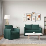  Set sofe 2 pcs Tamnozelena 136 x 82 x 85 cm Tkanina | shoptok.hr