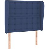  Uzglavlje s ušima plavo 93x23x118/128 cm od tkanine | shoptok.hr