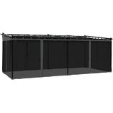  Sjenica s mrežastim zidovima 6 x 3 m antracit čelična | shoptok.hr