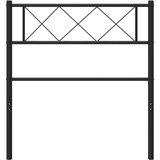  Kovinsko posteljno vzglavje črno 75 cm, (20954511) | Shoptok.si