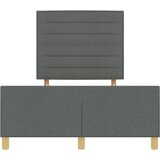  Krevetna konstrukcija Tamno siva 140 x 200 cm tkanina | shoptok.hr