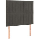 Box spring postelja z vzmetnico temno siva 80x200 cm žamet, (20790727) | Shoptok.si