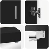  Set namještaja za kupaonicu TULUM 3 pcs Crna 60 x 34 x 63 cm | shoptok.hr