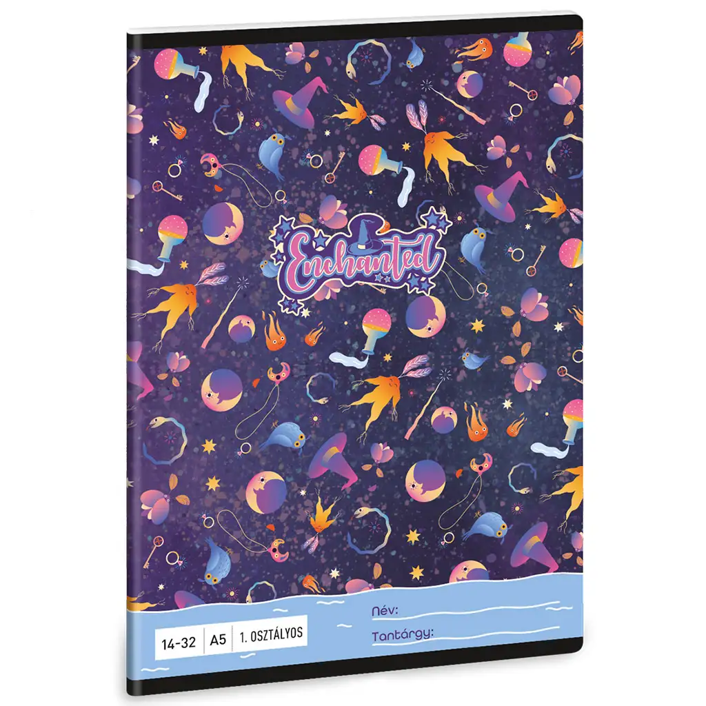 Ars Una enchanted vještičji uzorak, bilježnica s crtama za 1. razred, A/5 | shoptok.hr