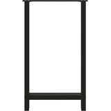  Noge za barski stol Crne 2 kom 60 x (100-101) cm Čelične | shoptok.hr