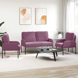  Setovi sofa 3 pcs Ljubičasta 115 x 56 x 80 cm Šperploča | shoptok.hr