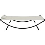  Vrtni ležaj krem 200 x 90 cm čelični | shoptok.hr