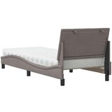  Postelja z vzmetnico taupe 90x190 cm blago, (21792897) | Shoptok.si