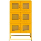 vidaXL Visoka ploča senf žuta 68x39x123 cm čelik | shoptok.hr