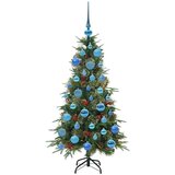 vidaXL Umetno Zložljivo Božično Drevo Zelena 120 cm PE in PVC | Shoptok.si