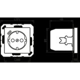Jung SCHUKO vtičnica A1520-18CWW, (20888259) | Shoptok.si