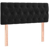  Box spring s madracem LED crni 90x200 cm baršun | shoptok.hr