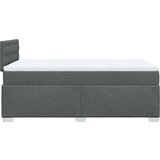  Krevet s oprugama i madracem tamnosivi 120 x 200 cm od tkanine | shoptok.hr