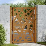 vidaXL Vrtna vrata 105x130 cm Vremensko odporno jeklo Light Design | Shoptok.si