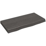  Polica tamnosmeđa 80x40x(2-6) cm od obrađene hrastovine Cijene