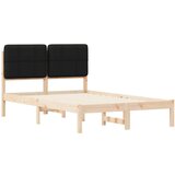  Krevetni okvir s tapiciranim uzglavljem Crna 120 x 190 cm | shoptok.hr