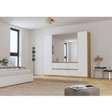 Rauch Möbel omara s klasičnimi vrati, srebrne barve, bela, hrast artisan | Shoptok.si