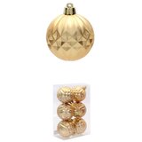 Molarem Home Set od 6 kuglica za božićno drvce - 6 cm, zlatna | shoptok.hr