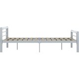  Okvir za krevet sivo-bijeli metalni 140 x 200 cm | shoptok.hr