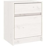  Nočna omarica 2 kosa bela 40x31x50 cm trdna borovina, (20624345) | Shoptok.si
