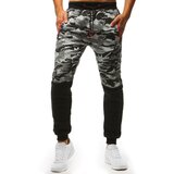 DStreet Spodnie dresowe męskie camo szare | ePonuda.com