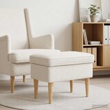  Stolica za noge Krem 55 x 35 x 41 cm Bouclé - Krem Cijene