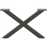  Noge za stolić u obliku slova X 2 kom antracit 50x(30-31) cm | shoptok.hr