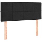 Box spring krevet s madracem crni 90x200 cm baršunasti | shoptok.hr