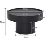 MID.YOU KLUBSKA MIZA, črna | Shoptok.si