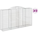  Lučne gabionske košare 9 kom 300x50x160/180cm pocinčano željezo | Eponuda.com