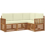  Set vanjskih sofa 4 kom. Prirodna i krem Poliester | shoptok.hr