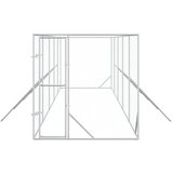 Vanjski kavez za pse srebrni 2 x 10 x 2 m od pocinčanog čelika | shoptok.hr