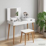  Toaletni stol FAUSKE Bijela 100 x 50 x 78 cm Cijene