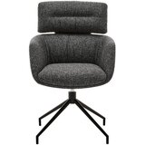 Dieter Knoll NASLANJAČ, kovina, tekstil črna, temno siva | Shoptok.si