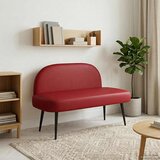  Oblikovana klupa s naslonjačem boja crnog vina 110 x 60 x 76 cm | shoptok.hr